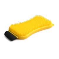 3 in 1 Kitchen Silicone Sponge brush Scrubber with Soap Dispenser for Cleaning Pot Pan Fruit Washer Vegetable