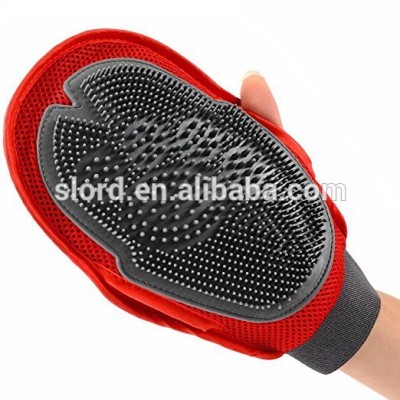 2 IN 1 Pet Grooming Glove,Massage Hair Remover,Perfect for Dogs and Cats with Long and Short Fur