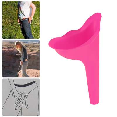 High Quality Portable Women Camping Urine Device Funnel Urinal Female Soft Travel Urination Toilet Women Stand Up & Pee