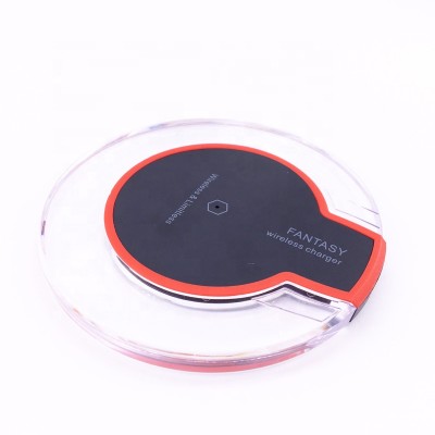 LED Light Wireless Charger Charging Pad Qi Wireless Receiver for Mobile Phone